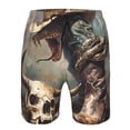thumbnail image 3 of Vsdgher Western Cowboy Snake Ram Skull Men's Beach Shorts, Surfing shorts, Swim trunks, Quick Dry Swim Trunks for Surfing Beach Fun -Large, 3 of 6