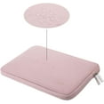 thumbnail image 4 of Mosiso 13.3 inch Laptop Sleeve for MacBook Pro 14 inch M4 M3 M2 M1 Lenovo Dell HP Asus Acer, Protective Neoprene Notebook Bag with Small Case, Baby Pink, 4 of 8