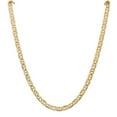thumbnail image 3 of Auriga Fine Jewelry 10K Yellow Gold 6.25 mm Concave Anchor Chain Necklace for Men 26", 3 of 7