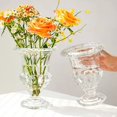 thumbnail image 3 of Jarrones de vidrio para centros de mesa, jarrón de pedestal de compota, contenedor de flores, cuenco con patas para boda, 3 of 5