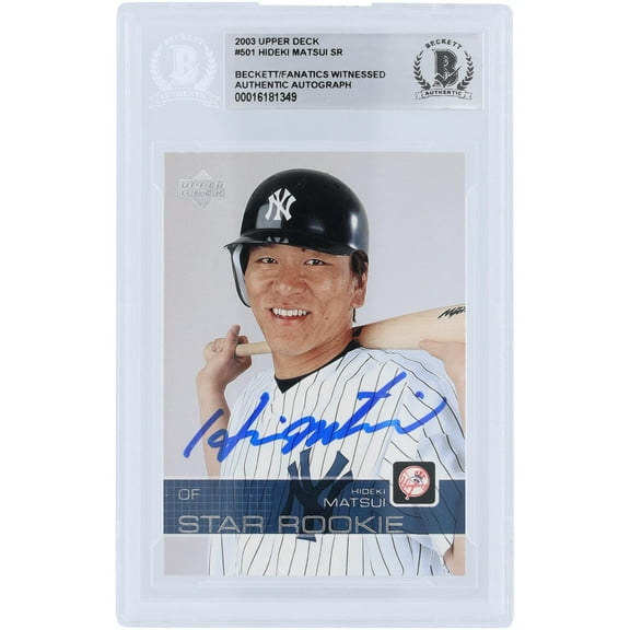 Hideki Matsui New York Yankees Autographed 2003 Upper Deck Series 2 #501 Beckett Fanatics Witnessed Authenticated Rookie Card - Fanatics Authentic Certified