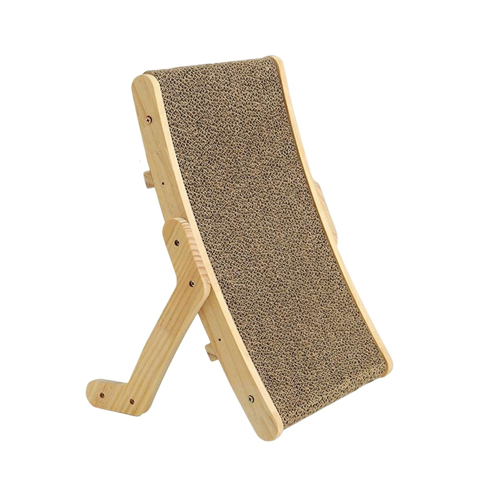 Cat Scratcher Lounge Bed Wooden Frame Cat Scratching Board Furniture