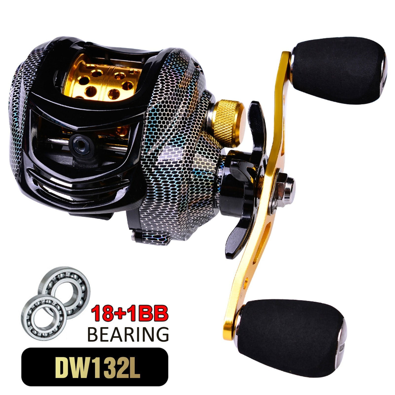 18+1 BB Bearing Baitcast Fishing Reel High Speed 7.2:1 Left Right Hand -  Walmart.com