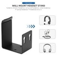 thumbnail image 3 of 4Pack Headphone Hanger Under Desk Hook Holder Wall Mount, Under Table Design, Universal Fit All Headphones, 3 of 8