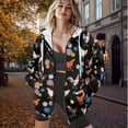 thumbnail image 6 of Yuyamidu Womens Oversized Sweatshirt Chicken Sweatshirt Boho Jackets for Women Jacket Black Zip Up Hoodie Women Apparel Cute Womens Sweatshirts L, 6 of 8