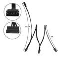 thumbnail image 2 of 5 Cable de alimentación 5 Molex 4 pines 1 a SATA 15 pines Divisor de suministro de disco duro 78 cm, 2 of 5