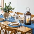 thumbnail image 6 of Modern Blue Round 15 Inch Placemats Set of 6, Abstract Diamond Luxury Gradient HeatResistant Non Slip Place Mats for Dining Table, Wipeable Braided Kitchen Table Mats for Housewarming, 6 of 9