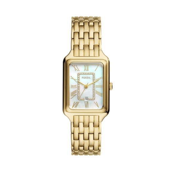 Fossil Women's Raquel Three-Hand Date, Gold-Tone Stainless Steel Watch