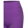thumbnail image 4 of A2Y Women's Basic Solid Premium Cotton High Rise Bike Shorts Purple XL, 4 of 5