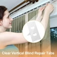 thumbnail image 4 of Daily Mix Store RJSQAQE 30pcs Vertical Blind Repair Tabs, Self-Adhesive Vertical Blind Replacement Slats, Upgrade Window Blinds Repair Parts, Vertical Blinds Replacement Parts, 4 of 9