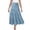 Light Blue, variant on Boho Maxi Skirts For Women Flowy Elastic High Waist Tiered Pleated A Line Casual Beach Vacation Skirt (XXL, Orange)