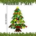 thumbnail image 3 of Christmas Decorations Wall-Mounted Felt Christmas Tree with Detachable Ornaments, Diy Decorative Tree with Lights for Bedrooms And Playrooms, Educational Holiday Activity Christmas Gifts Ciozy, 3 of 7