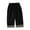 Black, variant on MeetoTime Toddler Boys Girls Cotton Cropped Pants 0-5 Years Solid Color Elastic Waist Casual Loose Capri Pants Baby Clothes