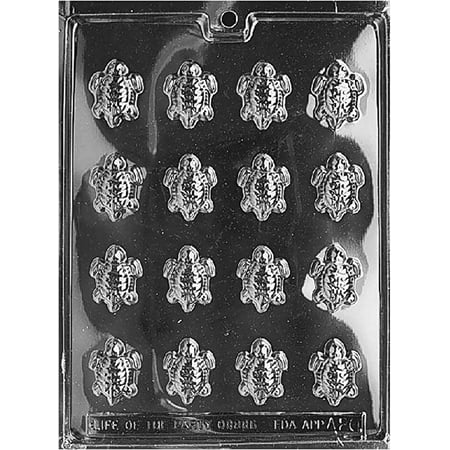 

Candyland Crafts Tiny Turtles Chocolate Candy Soap Mold | Food Safe Plastic Durable and Reusable Mold Includes Melting & Chocolate Molding Instructions | A020 - (1 Pack)