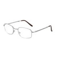 thumbnail image 2 of Folding Reading Glasses for Men Women, Blue Light Blocking Computer Readers Metal Frame 3.5x,Silver, 2 of 7