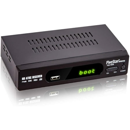 Five Star Converter Box, 1080P ATSC Digital Tuner Box for Analog TV, Supports Recording PVR, Live TV Shows, Multimedia Playback, H.264 Video Decoding, IR Search, Free Local TV