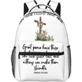 thumbnail image 1 of Christian Bible Laptop Backpack Jesus Backpack Travel Bag Laptop Computer Cross Backpack Bag for Women Men, 1 of 7