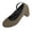 Army Green, variant on Flock Ankle Strap Block Heel Pumps for Women, Closed Toe Mid Heel Dress Shoes