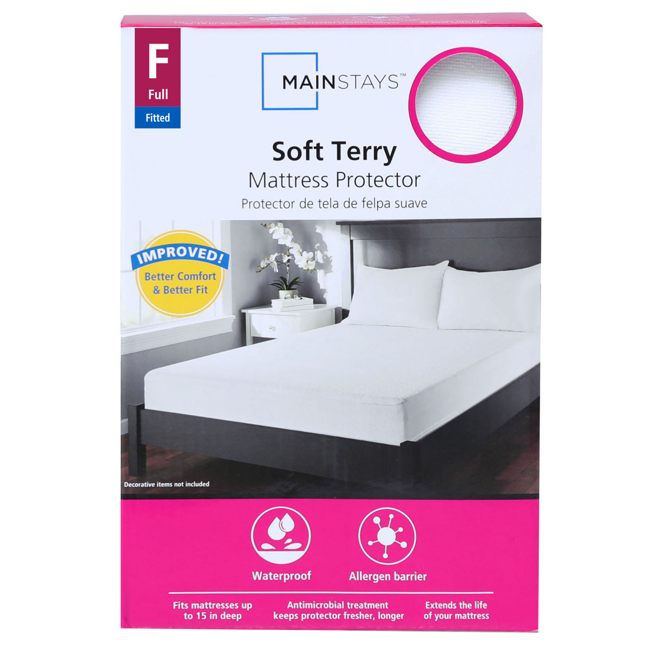 WATERPROOF TERRY TOWEL/MICROFIBER QUILTED Mattress Protector Fitted Sheet Cover 