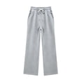 thumbnail image 3 of MuXiKeJi Clothes Wide Leg Sweatpants Girls Baggy High Waisted Joggers with Pockets Comfy Casual Athletic Lounge Sweat Pants 9-10 Years, 3 of 5