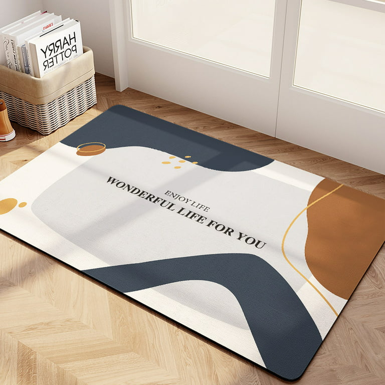 Super Absorbent Floor Mat,quick-drying Non-slip Diatom Mud Microfiber Bath  Mat For Bathroom Slip-resistant Floor Foot Pad