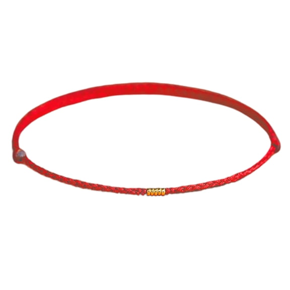 Unique Handmade Gold Bead Red Rope Bracelets Hand Braided Rope Thread Handchain String Rope for Teenage