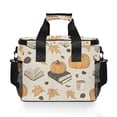 thumbnail image 7 of FORMRS Insulated Cooler Bag 24 Cans Capacity Soft Leakproof Lunch Box with Side Pockets, Beige Fall Books, 7 of 7