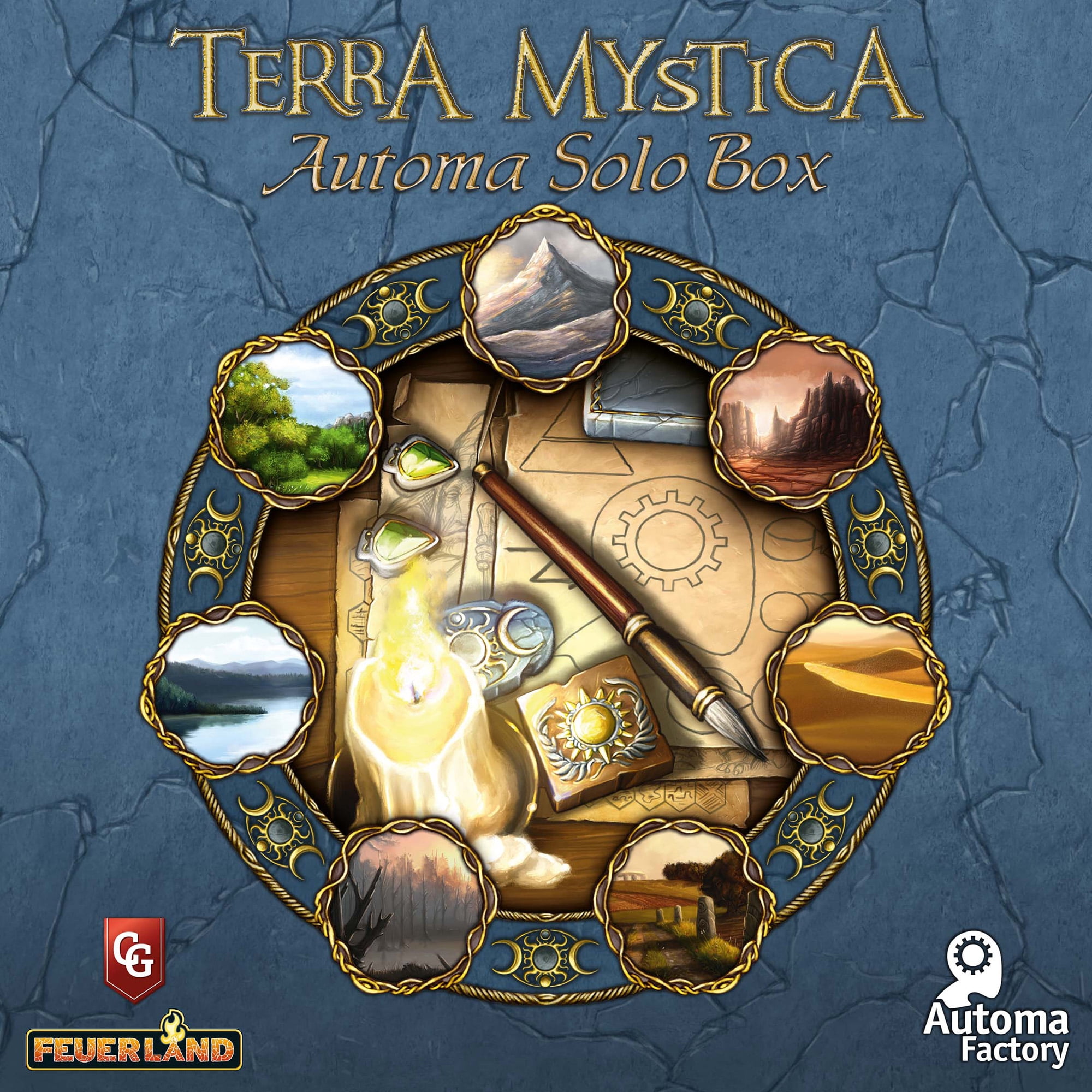 Capstone Games Terra Mystica Board Game Automa Strategy Euro Game for 2-5 Players, Ages 14+, 60-150 Min Playtime, 1 Pack
