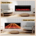 thumbnail image 6 of Costway 50" Smart WiFi Electric Fireplace Work with Alexa & Google Assistant & Recessed, 6 of 11