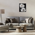 thumbnail image 3 of Stupell Industries Bold Contrast Flower Buds Plants & Flowers Painting Black Floater Framed Canvas Art Print Wall Art, 17 x 21, 3 of 10