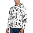 thumbnail image 3 of Goofa Not All Those Who Wander Are Lost 3 for Men's Hooded Sweatshirt - Lightweight Pullover Hoodie with Kangaroo Pocket, Perfect for Everyday Wear-X-Large, 3 of 7