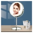 thumbnail image 2 of 8 Inch Makeup Mirror With Light USB Charging 10X Magnifying Vanity Mirror Backlit Adjustable Light Standing Cosmetic Mirrors ,Widely Use, 2 of 7