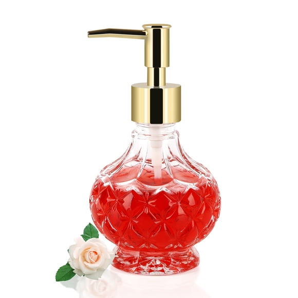 Dispensador de jabón Retyion Dispensador de jabón de vidrio 220 ml
