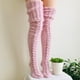 thumbnail image 3 of Medias de Lana Tejidas por Encima de la Rodilla Calcetines de Bota Larga hasta el Muslo Calentadores de Piernas Suaves y Cómodos para Otoño e Invierno ANGGREK Otros, 3 of 8