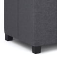 thumbnail image 2 of Simpli Home Dover 36 inch Wide Contemporary Storage Ottoman Bench in Slate Grey Linen Look Fabric, 2 of 5