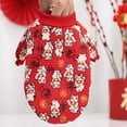thumbnail image 5 of Walbest Pet Sweater Cartoon Red Cotton Happy New Year Character Winter Coat Warm Jacket for Small to Large Dogs and Cats, 5 of 6