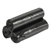 Trash Bags Waste Basket Liners for Kitchen Office Bathroom Bedroom Use Black