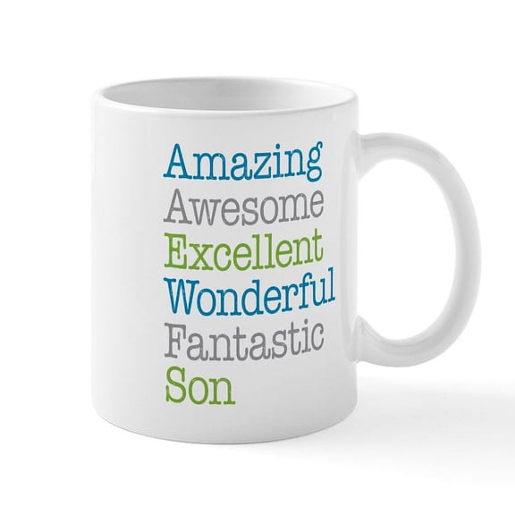CafePress - Son Amazing Fantastic Mug - 11 oz Ceramic Mug - Novelty Coffee Tea Cup