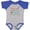 Baseball Heather and Royal, variant on Inktastic Saxophone Player Like Daddy Boys or Girls Baby Bodysuit