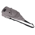 thumbnail image 1 of OX PLOW Bolsos de Pecho para Hombre Bolso Bandolera para el Pecho Informal Impermeable Mensajero de Hombro de poliésterGris Claro, 1 of 12