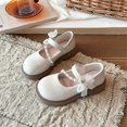 thumbnail image 2 of Otqutp Girls Dress Shoes School Uniform Mary Jane Shoes Ballet Princess Pearl Lace Bow Wedding Party Flats for Toddler Kids, 2 of 7