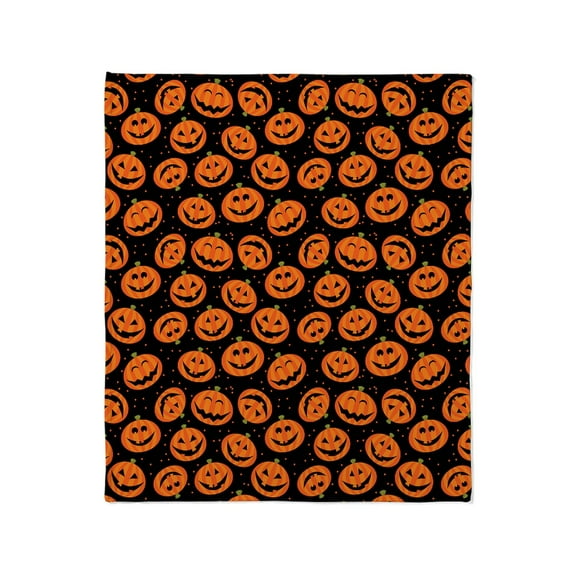 CafePress - Halloween Pumpkin Flip Flops Throw Blanket - Soft Fleece Throw Blanket, 50"x60" for All Ages