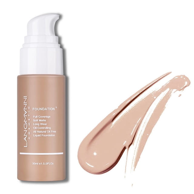 High Light Face Liquid Foundation Makeup Full Coverage Concealer Whiten 30Ml, Concealer Foundation
