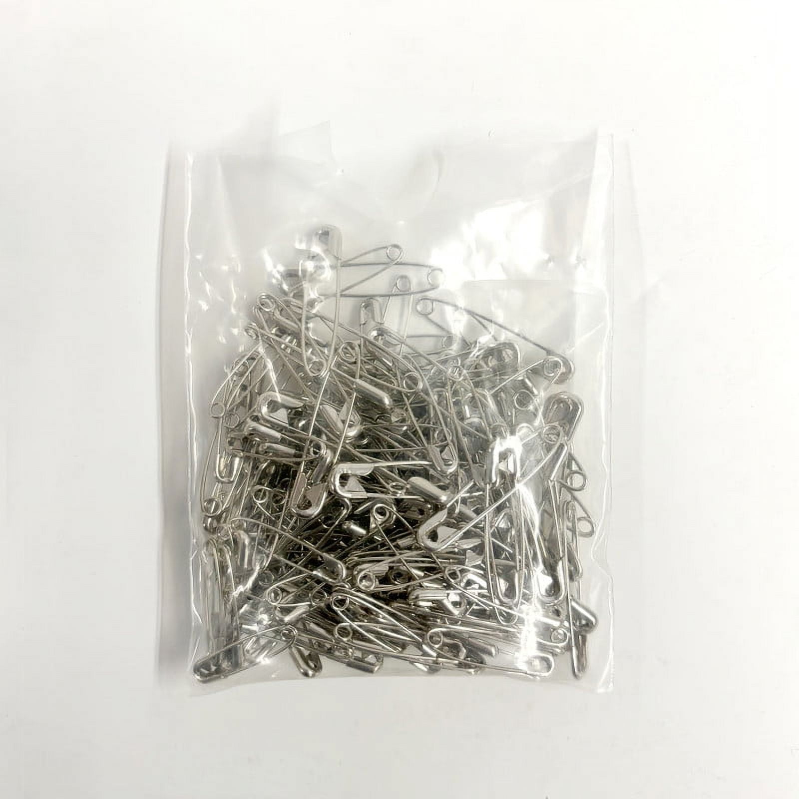 (3 pack) Hello Hobby Silver Safety Pins 200 Count with Assorted Sizes, Nickel-Plated Steel