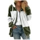 thumbnail image 2 of Sudadera con capucha y manga larga para mujer, informal, con cuello en V y cremallera, para exteriores y chaquetas, 2 of 5
