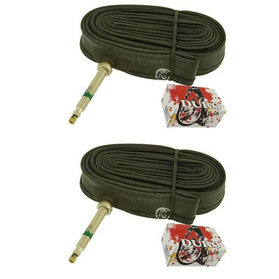 2 Duro Tubes 700 x 19c/23c 48mm Standard Presta Valve. Set of Tube. Pair of Tubes. Two Tubes.