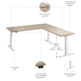 thumbnail image 5 of Move 60 Series 72W L Shaped Standing Desk in Natural Elm - Engineered Wood, 5 of 6