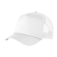 thumbnail image 1 of Mens 5-Panel Snapback Cotton/Polyester Cap White, 1 of 2