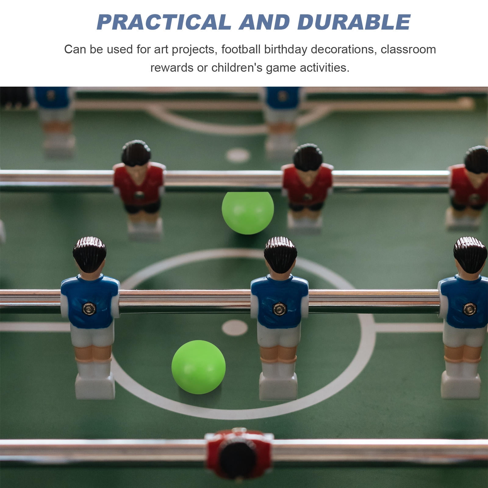 USHOBE Light Green Table Football Balls Durable for Long-Term Use 30Pcs