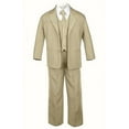 thumbnail image 2 of 6pcs Boy Baby Toddler Formal Wedding Party Khaki Suits Tuxedo Extra Necktie S-7, 2 of 6